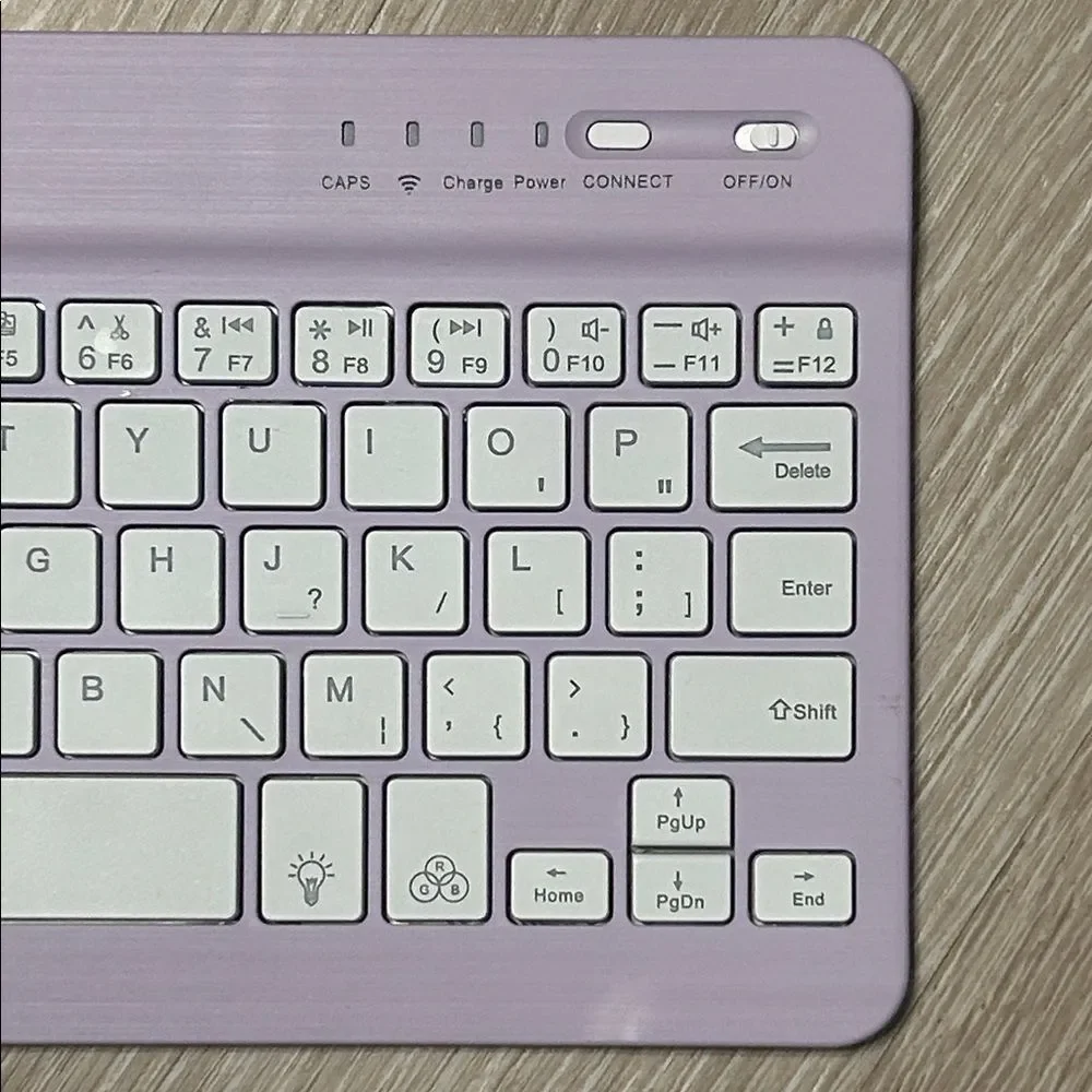 Cimetech Wireless Bluetooth Ultra Thin Purple Keyboard for Tablets
